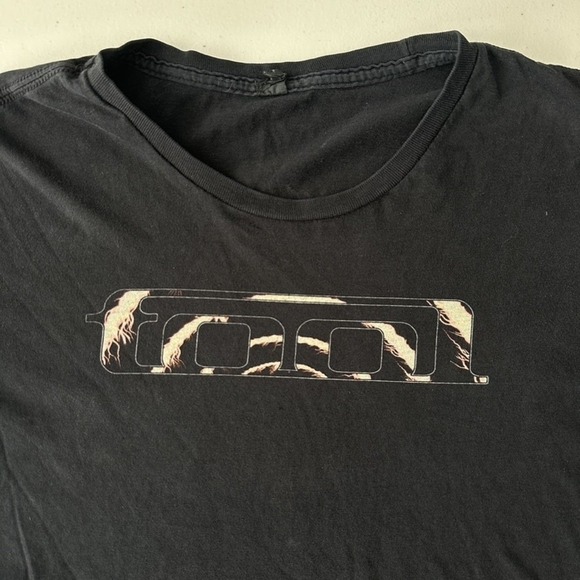 Vintage Tool Shirt Black Spiral Graphic Rock Band Tee 2000s Concert - Picture 4 of 9